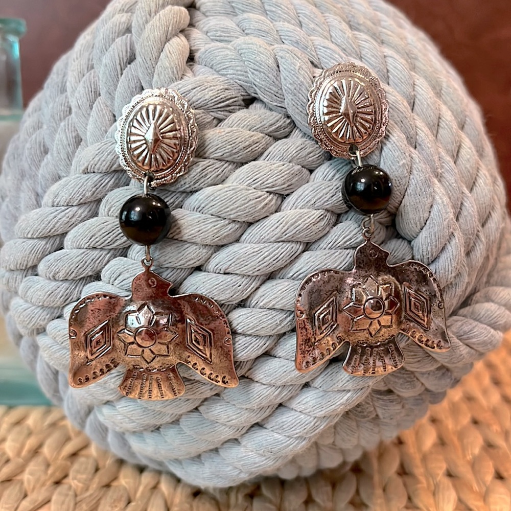 Vintage 90s “Thunderbird” drop Earrings